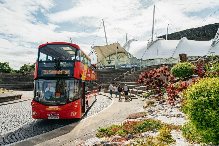Edinburgh: City Sightseeing Hop-On Hop-Off Bus Tour - The Royal Mile and the National Museum area