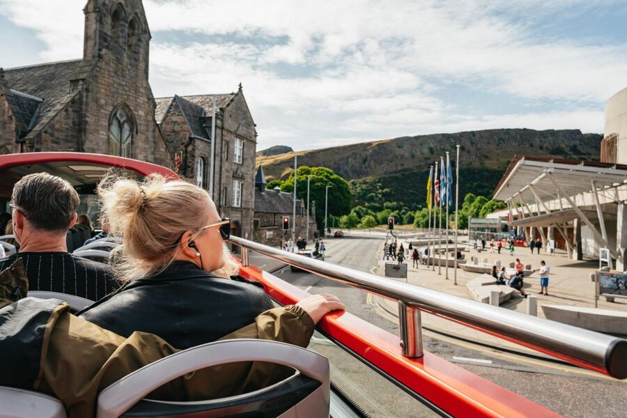 Edinburgh: City Sightseeing Hop-On Hop-Off Bus Tour - Audio commentary and the children’s channel