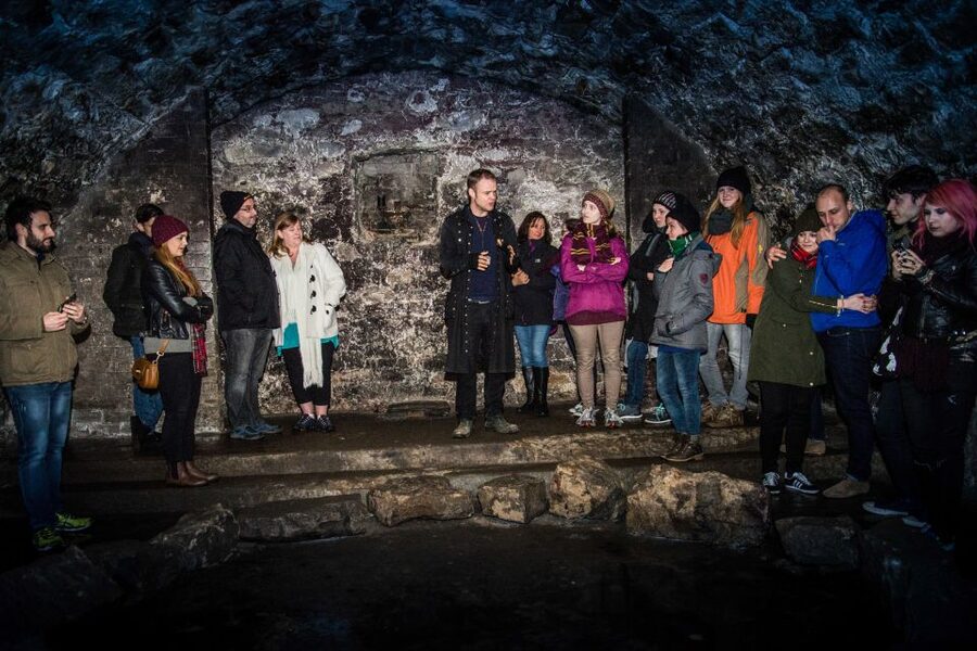 Edinburgh: Late-Night Underground Vaults Terror Tour - The scratching hauntress and The Watcher