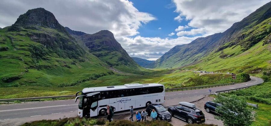 Edinburgh: Loch Ness, Glencoe, Coos & the Highlands Day Tour - Leaving Edinburgh beneath the Forth Bridges