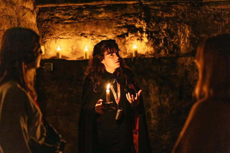 Edinburgh: Underground Vaults Evening Ghost Tour with Whisky - The candlelit finish at Megget’s Cellar