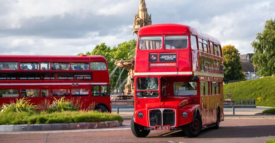 Edinburgh: Vintage Bus Tour with Afternoon Tea or Gin - A vintage bus ride with afternoon tea built in