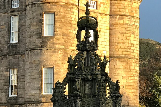 Private Edinburgh City 4-Hour Guided Tour in a black cab LEVC TX - Dean Village beside the Water of Leith