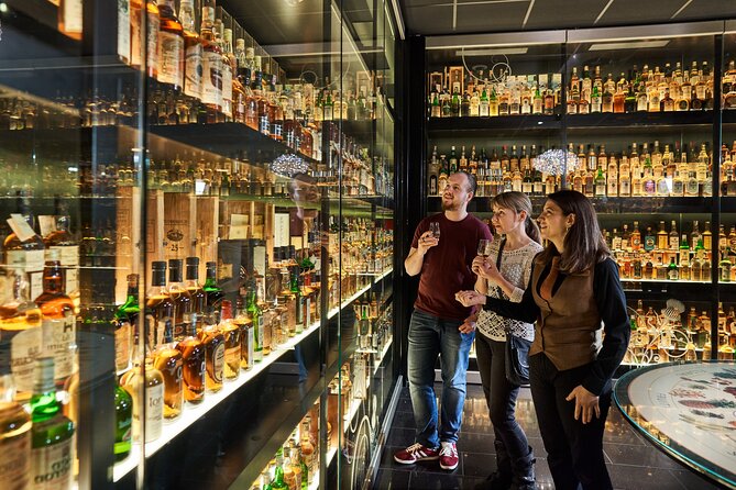 The Scotch Whisky Experience Guided Whisky Tour - An Introduction to Whisky - The bottle collection at the end